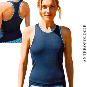 Daily Practice Anthropologie NEW Navy Jackie Activewear Racerback Tank Top Small
